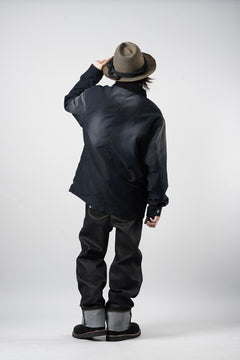 Load image into Gallery viewer, EVISU EJ, VINTAGE WASHED DAICOCK CHORE JACKET-RELAX FIT (BLACK)