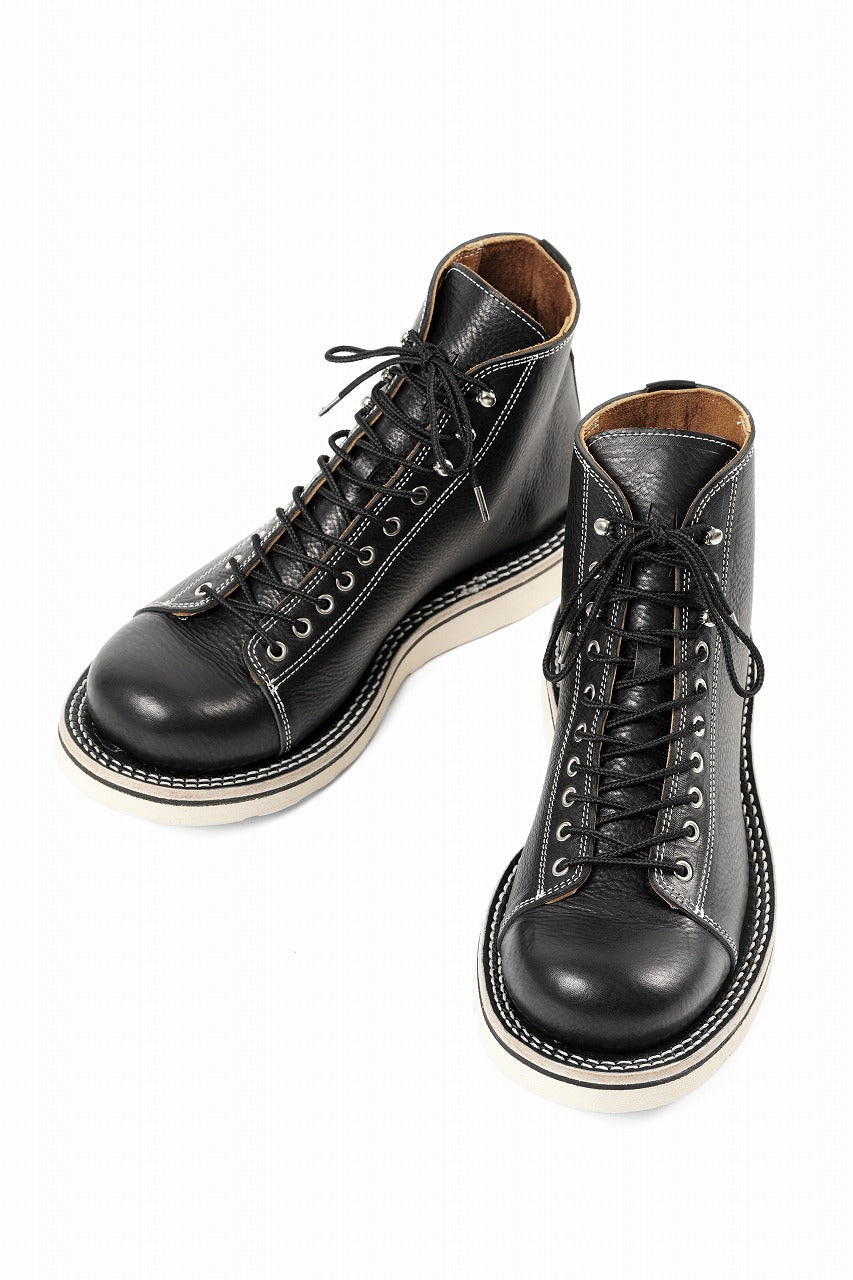 画像をギャラリービューアに読み込む, Portaille x LOOM exclusive MONKEY LACE UP SHOES / TOSCANO VOLANATO (BLACK x WHITE)