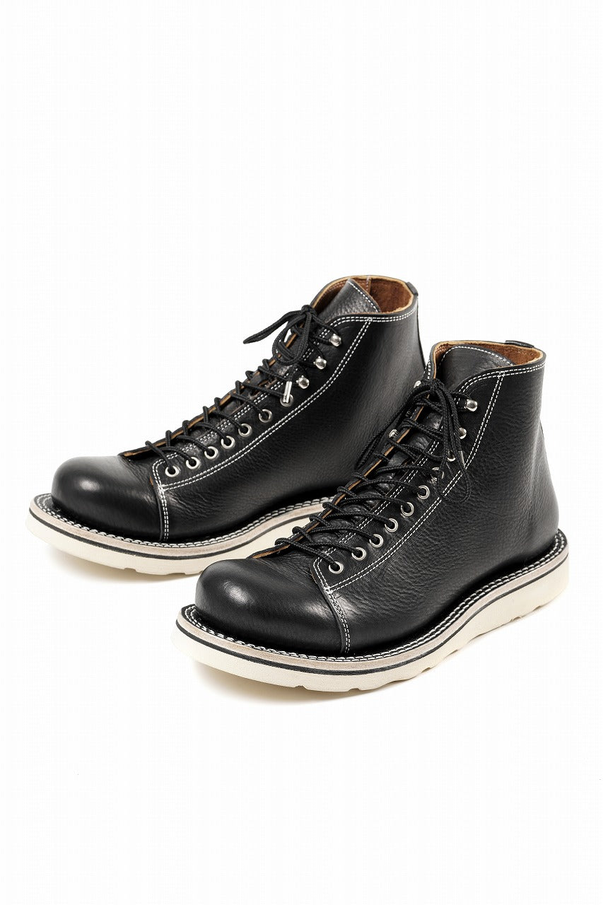 Portaille x LOOM exclusive MONKEY LACE UP SHOES / TOSCANO VOLANATO (BLACK x WHITE)