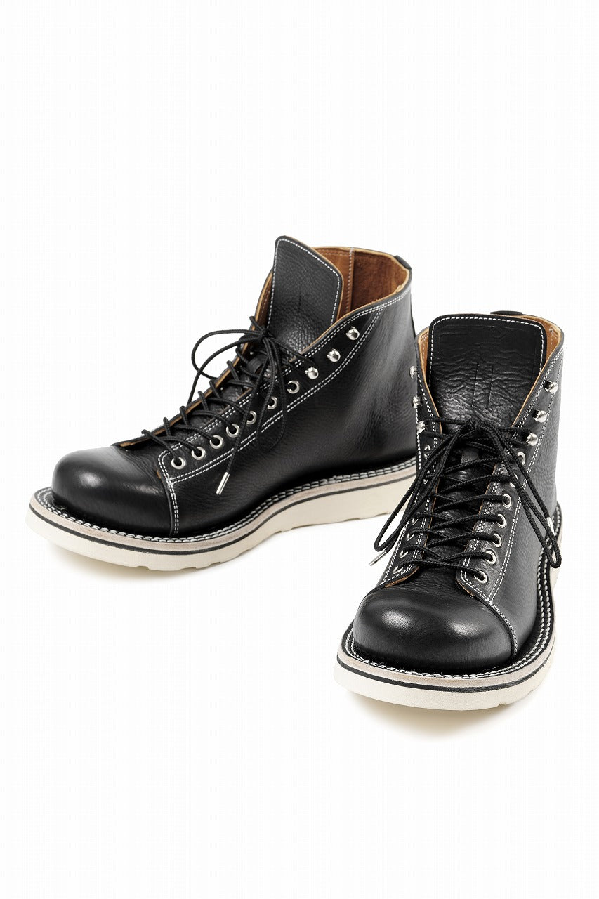 画像をギャラリービューアに読み込む, Portaille x LOOM exclusive MONKEY LACE UP SHOES / TOSCANO VOLANATO (BLACK x WHITE)