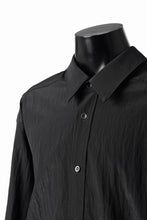 画像をギャラリービューアに読み込む, A.F ARTEFACT BACK FACE SHIRTS / WOOL NYLON (BLACK)