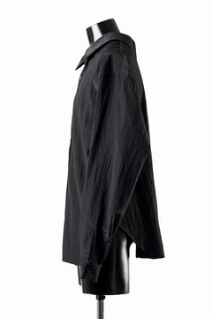 画像をギャラリービューアに読み込む, A.F ARTEFACT BACK FACE SHIRTS / WOOL NYLON (BLACK)