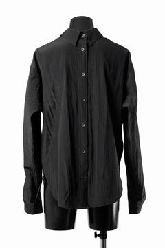 画像をギャラリービューアに読み込む, A.F ARTEFACT BACK FACE SHIRTS / WOOL NYLON (BLACK)