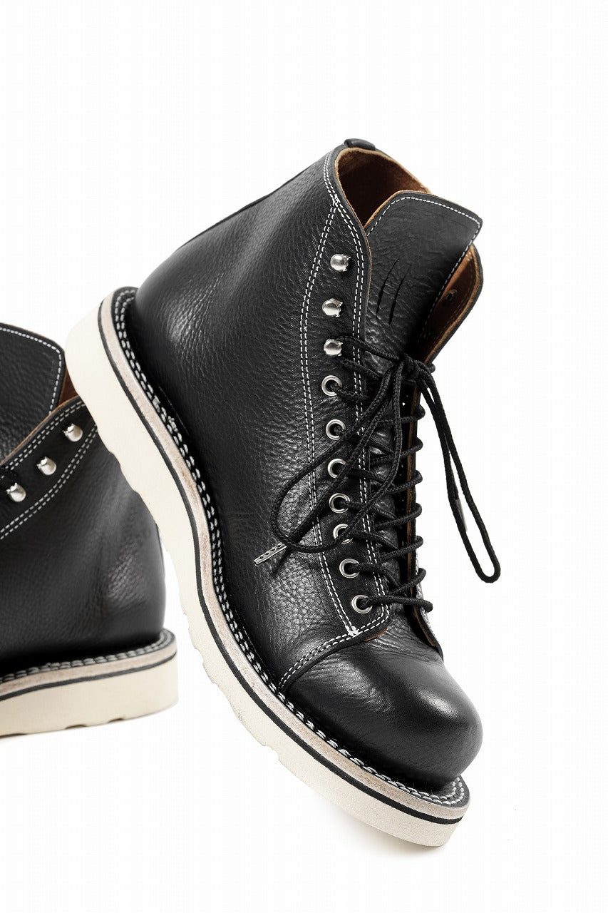 画像をギャラリービューアに読み込む, Portaille x LOOM exclusive MONKEY LACE UP SHOES / TOSCANO VOLANATO (BLACK x WHITE)
