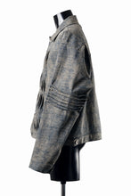 画像をギャラリービューアに読み込む, A.F ARTEFACT BLENDED SHADES DENIM PIN TUCK BLOUSON (STEEL BLUE)