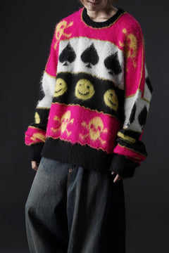 画像をギャラリービューアに読み込む, ISABEL BENENATO Wool Jacquarrd Intarsia Knit Jumper (MIX)