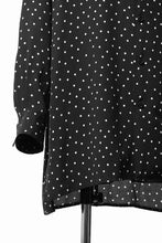画像をギャラリービューアに読み込む, Y's for men POLKA DOT PATTERN FLUID OVERSHIRT / CUPRA &amp; RAYON (BLACK)