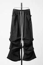 画像をギャラリービューアに読み込む, A.F ARTEFACT TUCK WIDE PANTS / TYPEWRITER COTTON CLOTH (BLACK)