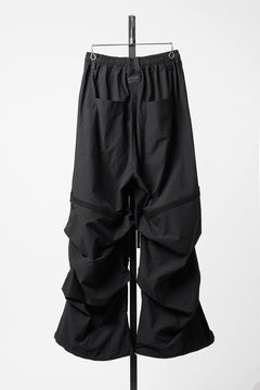 画像をギャラリービューアに読み込む, A.F ARTEFACT TUCK WIDE PANTS / TYPEWRITER COTTON CLOTH (BLACK)