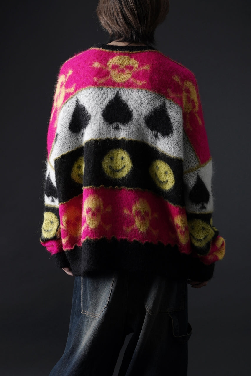 画像をギャラリービューアに読み込む, ISABEL BENENATO Wool Jacquarrd Intarsia Knit Jumper (MIX)