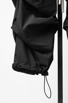 画像をギャラリービューアに読み込む, A.F ARTEFACT TUCK WIDE PANTS / TYPEWRITER COTTON CLOTH (BLACK)