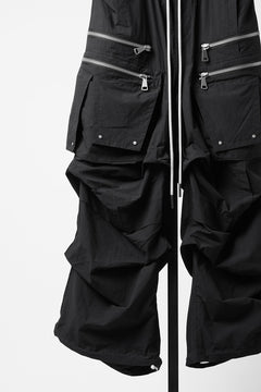 画像をギャラリービューアに読み込む, A.F ARTEFACT CARGO TUCK WIDE PANTS / TYPEWRITER COTTON CLOTH (BLACK)