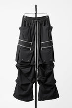 画像をギャラリービューアに読み込む, A.F ARTEFACT CARGO TUCK WIDE PANTS / TYPEWRITER COTTON CLOTH (BLACK)