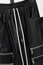 画像をギャラリービューアに読み込む, A.F ARTEFACT CARGO TUCK WIDE PANTS / TYPEWRITER COTTON CLOTH (BLACK)