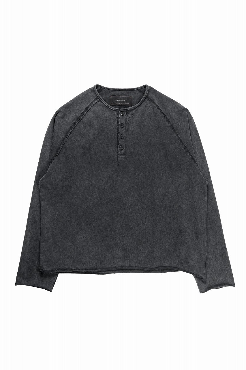 画像をギャラリービューアに読み込む, Professor.E HENLEY L/S TEE (COLD DYED GREY)