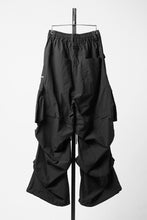 画像をギャラリービューアに読み込む, A.F ARTEFACT CARGO TUCK WIDE PANTS / TYPEWRITER COTTON CLOTH (BLACK)