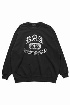 Load image into Gallery viewer, TARO HORIUCHI / th products Damaged College Sweatshirt (black)