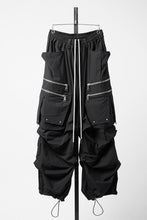 画像をギャラリービューアに読み込む, A.F ARTEFACT CARGO TUCK WIDE PANTS / TYPEWRITER COTTON CLOTH (BLACK)