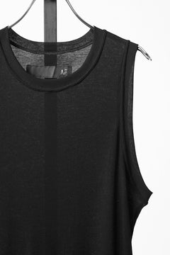 画像をギャラリービューアに読み込む, A.F ARTEFACT RIB LONG TANK TOP (BLACK)