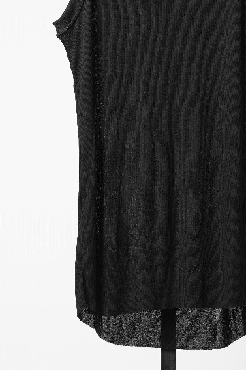 画像をギャラリービューアに読み込む, A.F ARTEFACT RIB LONG TANK TOP (BLACK)