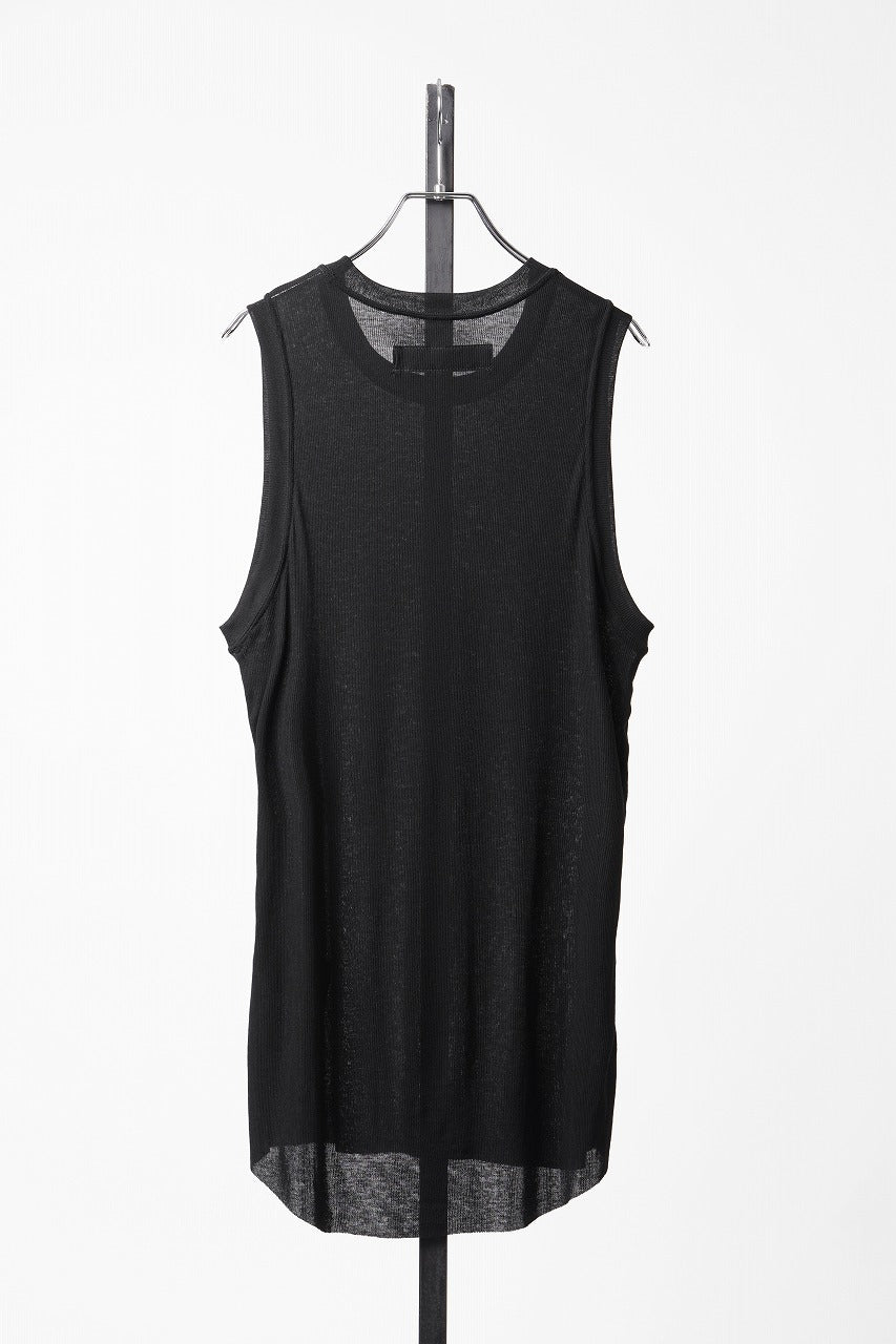 画像をギャラリービューアに読み込む, A.F ARTEFACT RIB LONG TANK TOP (BLACK)