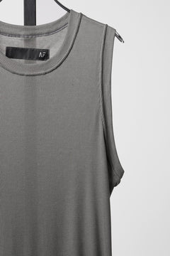 画像をギャラリービューアに読み込む, A.F ARTEFACT RIB LONG TANK TOP (GREY)