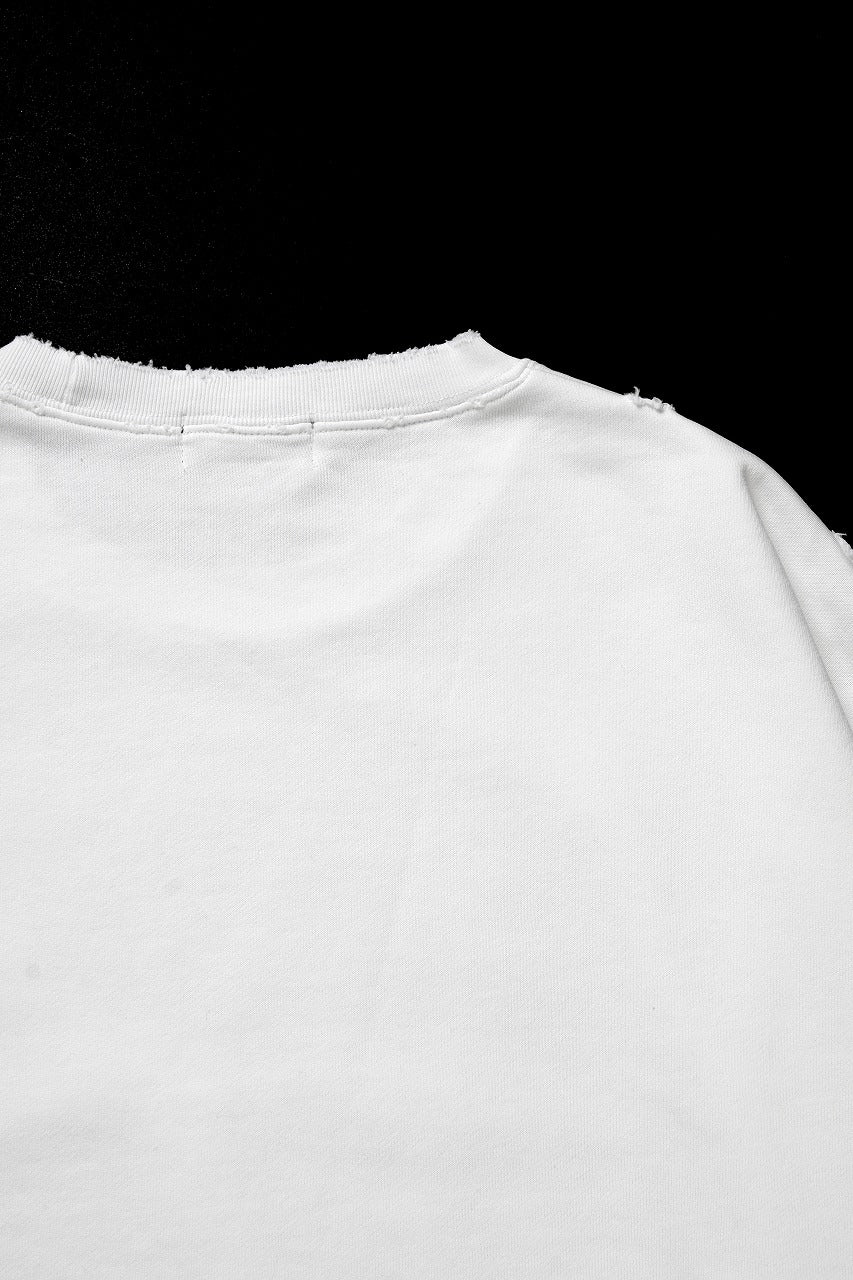 Load image into Gallery viewer, TARO HORIUCHI / th products Damaged College Sweatshirt (white)