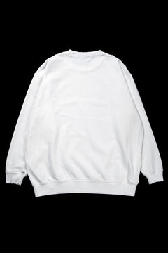 Load image into Gallery viewer, TARO HORIUCHI / th products Damaged College Sweatshirt (white)