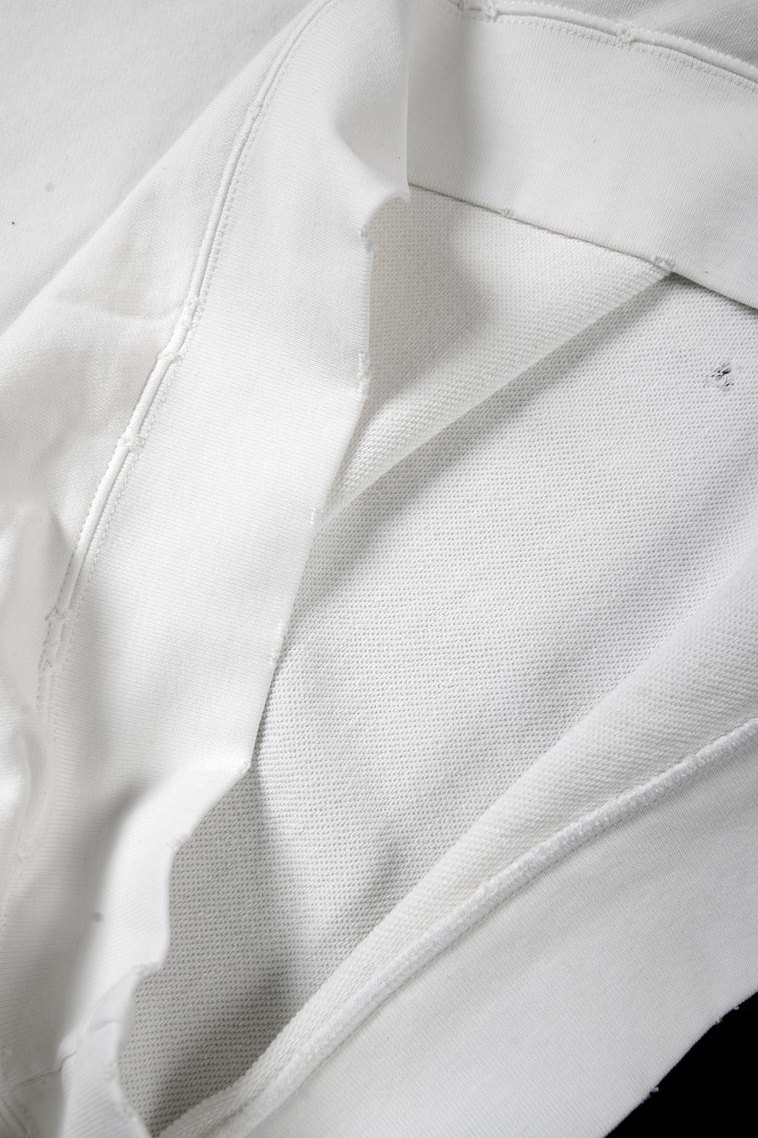Load image into Gallery viewer, TARO HORIUCHI / th products Damaged College Sweatshirt (white)