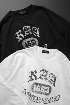 Load image into Gallery viewer, TARO HORIUCHI / th products Damaged College Sweatshirt (black)