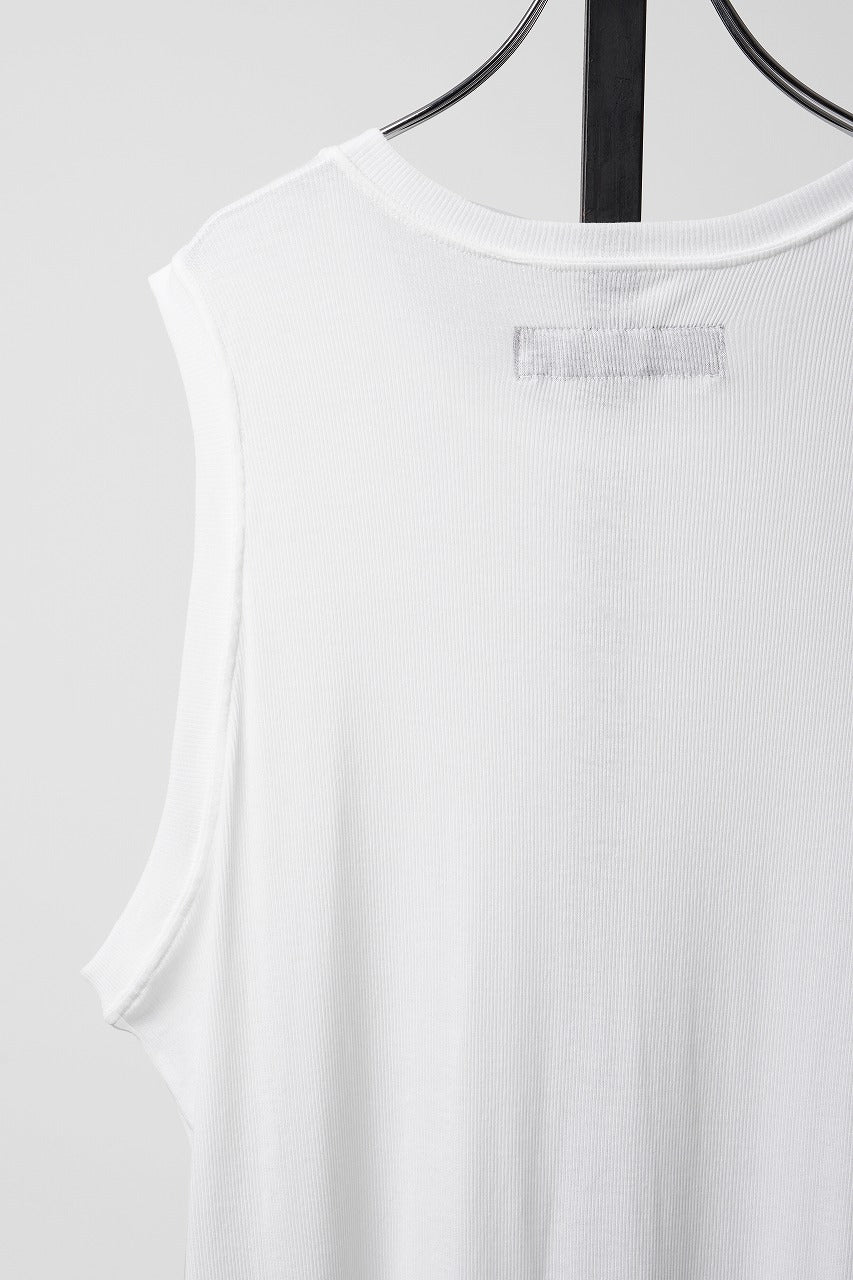 画像をギャラリービューアに読み込む, A.F ARTEFACT RIB LONG TANK TOP (WHITE)