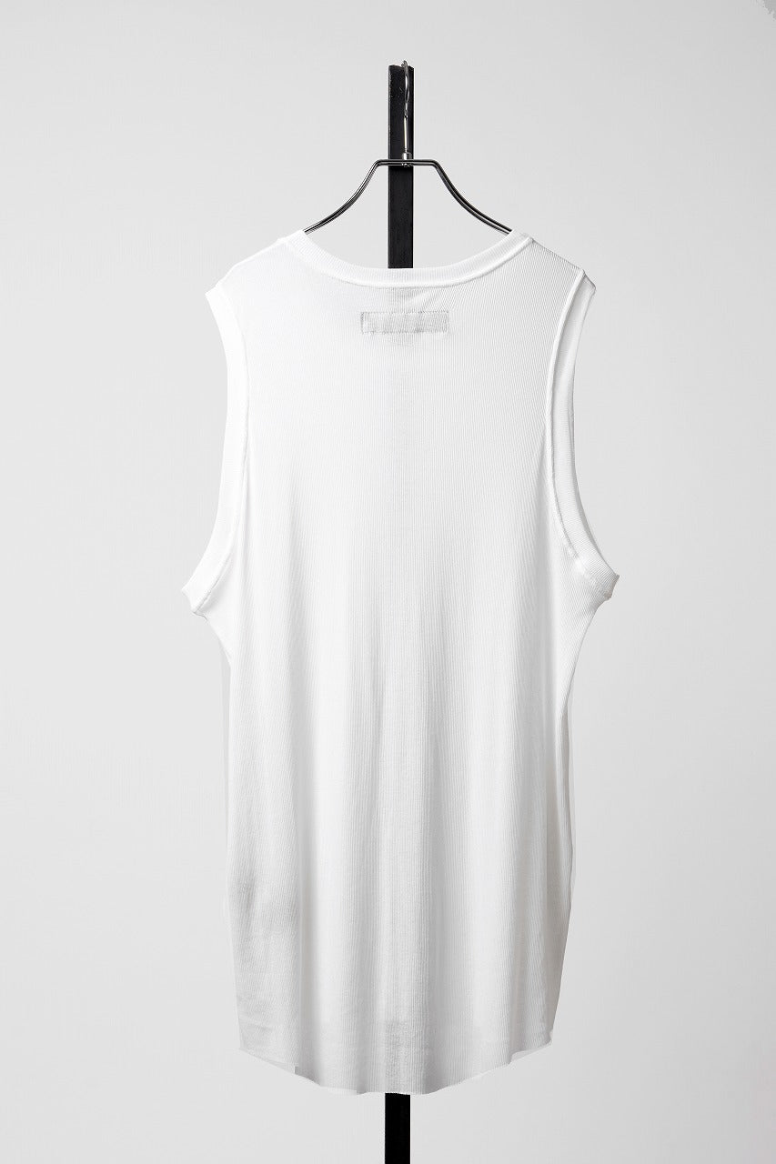 画像をギャラリービューアに読み込む, A.F ARTEFACT RIB LONG TANK TOP (WHITE)