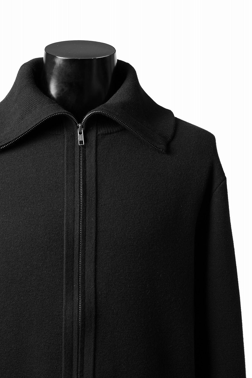 画像をギャラリービューアに読み込む, entire studios KNIT ZIP UP JACKET (BLACK)