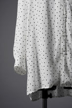 画像をギャラリービューアに読み込む, Y's for men POLKA DOT PATTERN FLUID OVERSHIRT / CUPRA &amp; RAYON (WHITE)