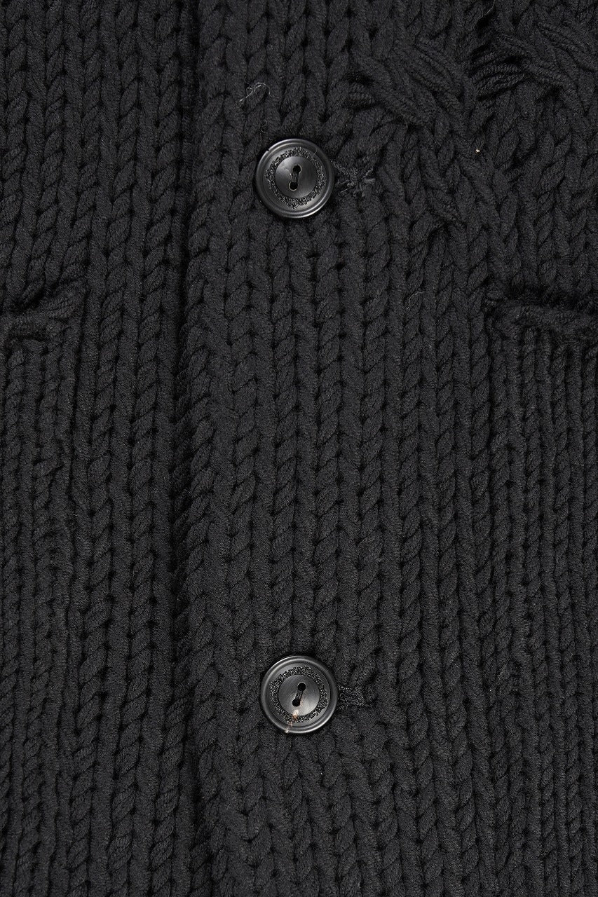 画像をギャラリービューアに読み込む, Professor.E KNIT CARDIGAN (BLACK)
