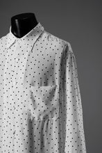画像をギャラリービューアに読み込む, Y's for men POLKA DOT PATTERN FLUID OVERSHIRT / CUPRA &amp; RAYON (WHITE)