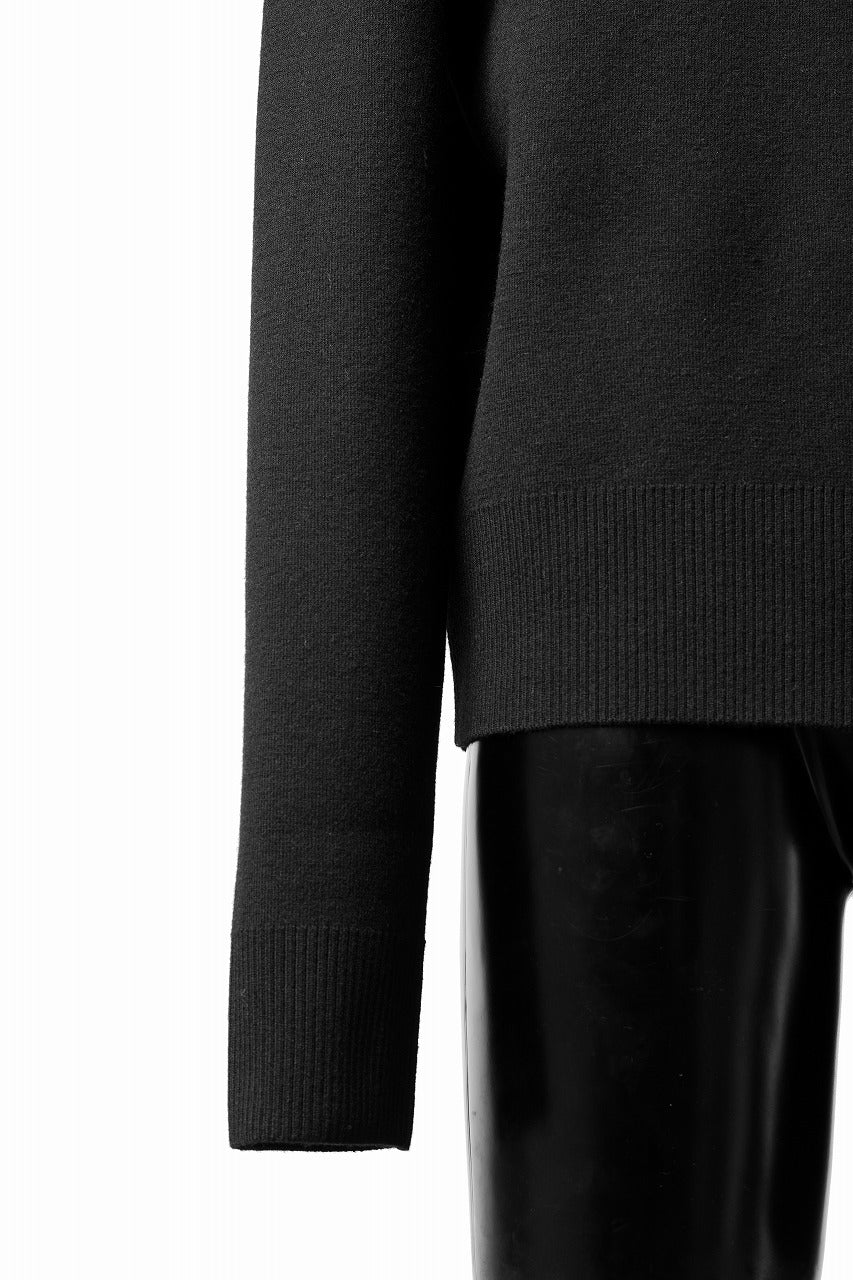 画像をギャラリービューアに読み込む, entire studios KNIT ZIP UP JACKET (BLACK)