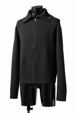 画像をギャラリービューアに読み込む, entire studios KNIT ZIP UP JACKET (BLACK)