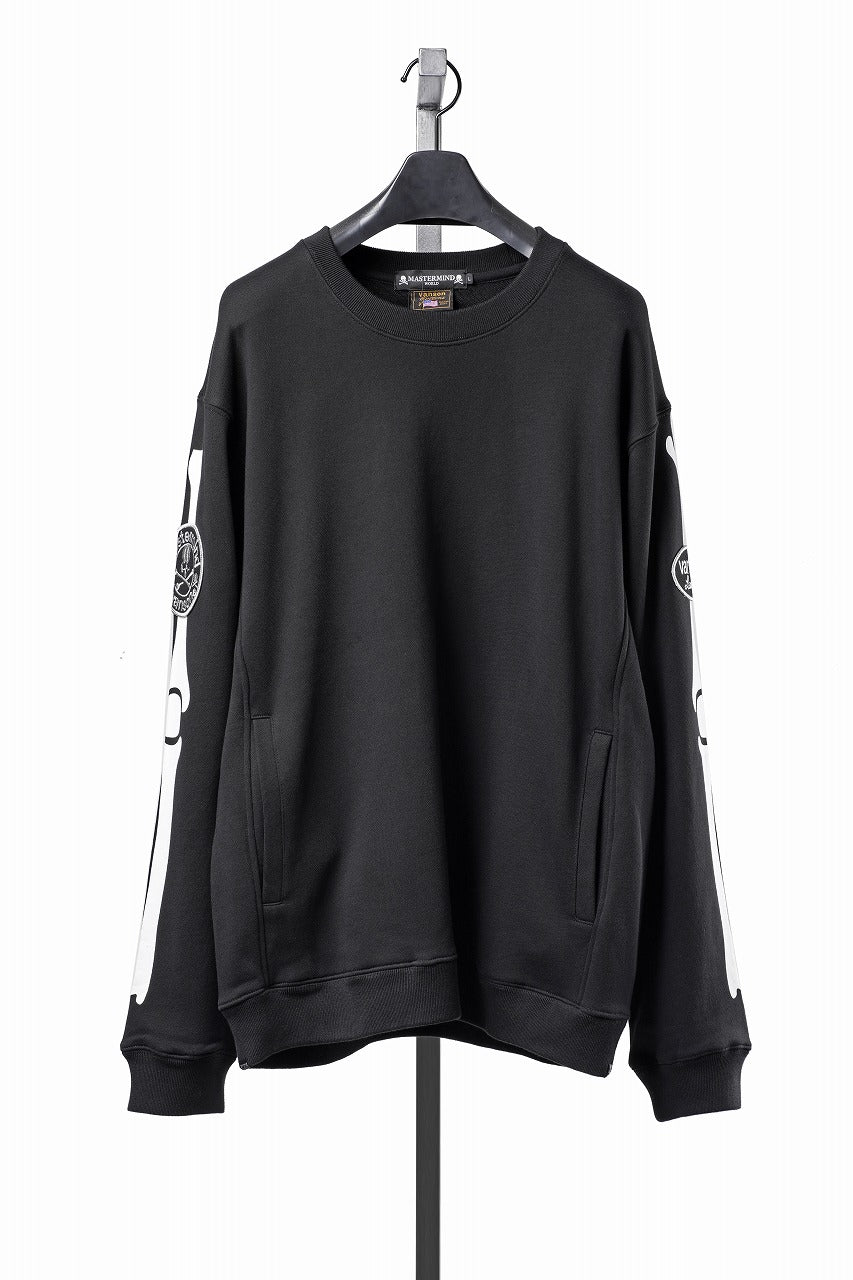 Load image into Gallery viewer, MASTERMIND WORLD x VANSON CREWNECK SWEATSHIRT REGULAR-FIT (BLACK)
