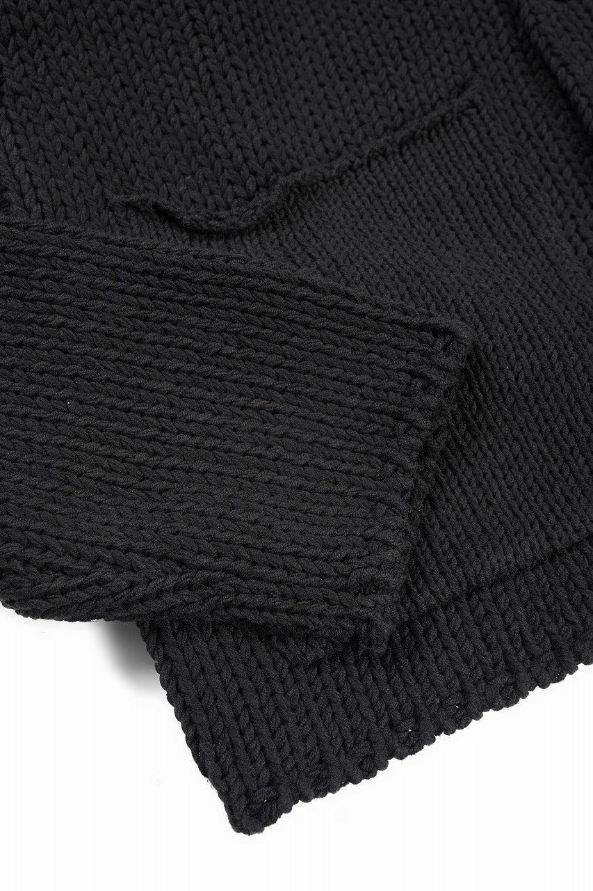 Professor.E KNIT CARDIGAN (BLACK)