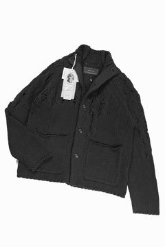 画像をギャラリービューアに読み込む, Professor.E KNIT CARDIGAN (BLACK)