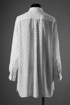 画像をギャラリービューアに読み込む, Y's for men POLKA DOT PATTERN FLUID OVERSHIRT / CUPRA &amp; RAYON (WHITE)