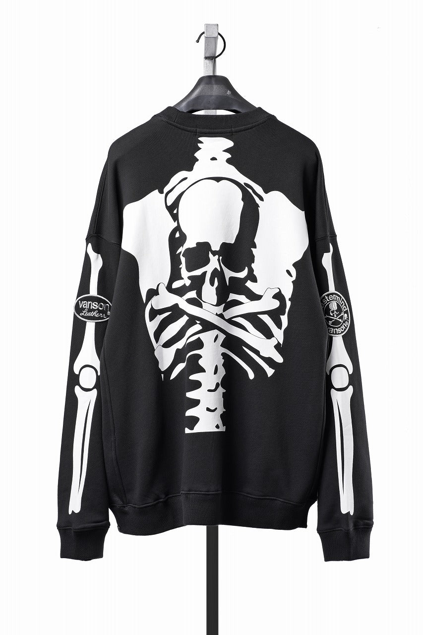 Load image into Gallery viewer, MASTERMIND WORLD x VANSON CREWNECK SWEATSHIRT BOXY-FIT (BLACK)