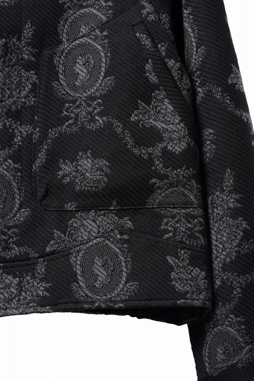 Load image into Gallery viewer, Professor.E E'ACQUARD CROPPED JACKET 2.0 (E TEXTURED JACQUARD)