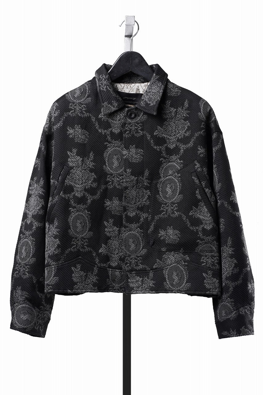 Load image into Gallery viewer, Professor.E E'ACQUARD CROPPED JACKET 2.0 (E TEXTURED JACQUARD)