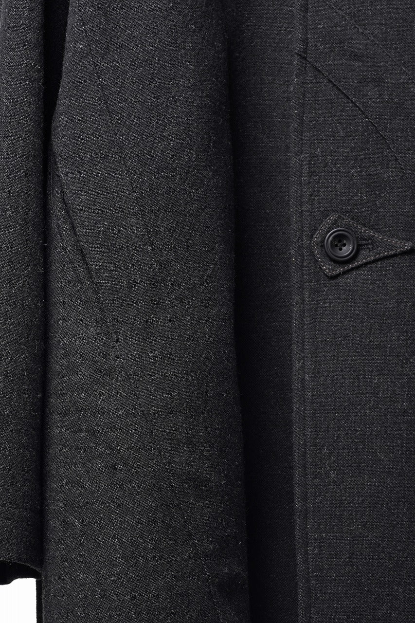Load image into Gallery viewer, Professor.E TAILORED DB TRENCH COAT (BLACK)