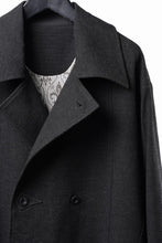 Load image into Gallery viewer, Professor.E TAILORED DB TRENCH COAT (BLACK)
