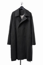 Load image into Gallery viewer, Professor.E TAILORED DB TRENCH COAT (BLACK)