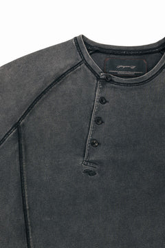 画像をギャラリービューアに読み込む, Professor.E FADED HENLEY L/S TEE (BLACK)