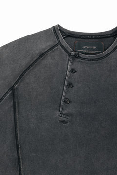 画像をギャラリービューアに読み込む, Professor.E FADED HENLEY L/S TEE (BLACK)